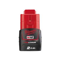 milwaukee akumuliatoriaus - Akumuliatorius Milwaukee M12 B2, 12 V, 2 Ah - 2 nuotrauka
