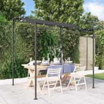 stogine - Stoginė, antracito spalvos, 2x2,3m, audinys ir plienas, 180g/m² - 2 nuotrauka