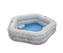 senukai baseinai - Baseinas Bestway TruPrint, 213 x 206 x 53 cm, pilkas - 1 nuotrauka