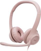 logitech ausines - Logitech H390, rožinė - 1 nuotrauka