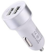 Devia Smart Dual USB Premium Car Charger White