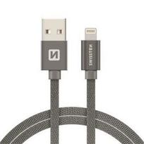 Swissten Textile USB To Apple Lighting Fast Charge Cable 2m Grey
