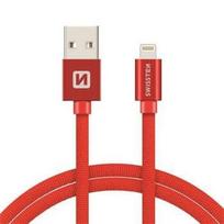 Swissten Textile USB To Apple Lighting Fast Charge Cable 2m Red
