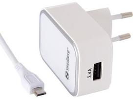 Sandberg USB Wall Charger + Micro USB Cable White