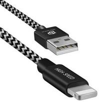 apple pakrovejas - Dux Ducis Premium USB To Apple Lightning Cable 2m Black - 1 nuotrauka