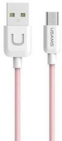 Usams U-Turn USB To Micro USB Cable 1m Pink
