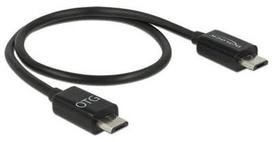 Delock Cable Micro USB/Micro USB Black 0.3m