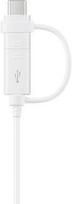 Samsung USB To USB Type-C/Micro USB Cable 1.2m White OEM