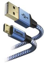 micro usb laidas 5m - Hama Cable USB / Micro USB Blue 1.5m - 1 nuotrauka