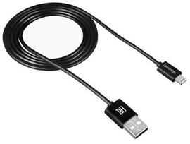 ikrovikliai type 2 - Canyon Cable Apple Lightning / USB Black 1m - 1 nuotrauka