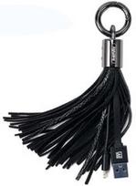 Remax Apple Lightning Data And Charger Cable Designer Key Chain Ring Black