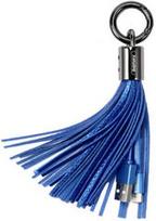 Remax Apple Lightning Data And Charger Cable Designer Key Chain Ring Blue
