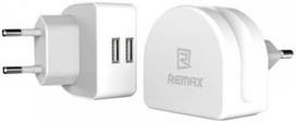 Remax Moon Universal 2x USB Plug Travel Adapter White