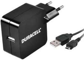 Duracell USB Plug Charger With Micro USB Cable 1m Black