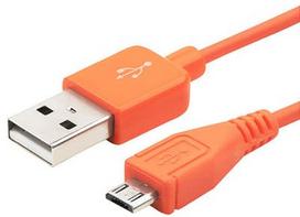 4World Micro USB Cable 1m Orange