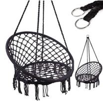 supamasis kreslas pakabinamas - Supamas fotelis su juodu atlošu, 80 cm - 1 nuotrauka