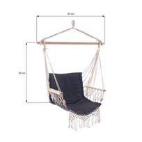 Lauko krėslas, pakabinamas Domoletti Hanging, juoda