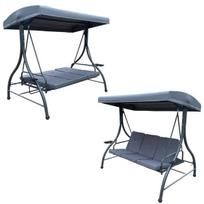 Sūpynės-sofa Garden Line KRE3156, antracito, 194 cm x 120 cm x 174 cm