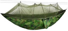turistiniai hamakai - Hamakas Amona Tourist Hammock, žalias, 260 cm - 1 nuotrauka