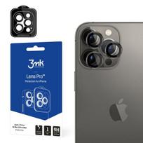 apsauginis stikliukas 15 pro - Apsauginis stikliukas kamerai 3mk Lens Pro Apple iPhone 15 Pro Max juodas - 1 nuotrauka