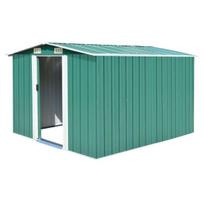 Metalinis sodo sandėliukas 257x298 cm (žalias)