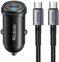 McDodo CC-7493 65W su mini baltu USB-C laidu su E-mark Chip 1m 100W