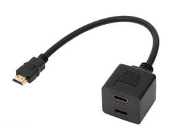 sakotuvas 2 lizdai - Šakotuvas HDMI 1.4(M)-> 2xHDMI 1.4(F) - 2 nuotrauka