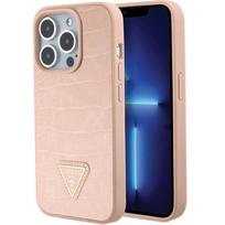 crocs lt - Guess "GUHCP15LPCRTHCP Hardcase Croco Triangle Metal Logo iPhone 15 Pro" - 1 nuotrauka