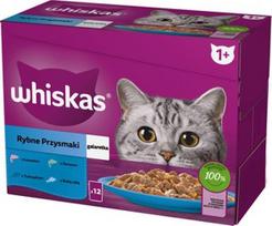 Whiskas Fish Delicacies, žuvis/lašiša/tunas, 0.085 kg, 12 vnt.