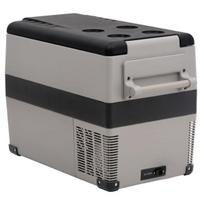 Šaltdėžė su rankena ir adapteriu VidaXL, 55l, juoda