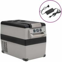 saltkrepsis saltdeze - Šaltdėžė su rankena ir adapteriu VidaXL, 55l, juoda - 2 nuotrauka