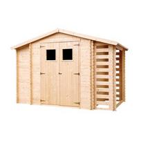 medines grindys - Sodo namelis Timbela M389, 328 cm x 206 cm x 218 cm - 2 nuotrauka