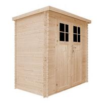 medines grindys - Sodo namelis Timbela M310F+M310G, 239 cm x 142 cm x 200 cm - 2 nuotrauka