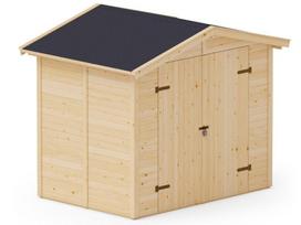 sodo sandeliukas - Sodo sandėliukas Upyard Natural Wood, 244 cm x 170 cm x 181 cm - 2 nuotrauka
