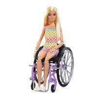 lele barbe - BARBIE madistė neįgaliojo vežimėlyje šviesiais plaukais, HJT13 - 9 nuotrauka