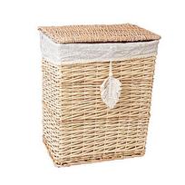 pikniko krepsys - Skalbinių dėžė Home4you Willi Tassel, ruda, 35 cm x 47 cm - 2 nuotrauka