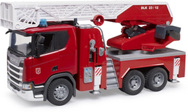 Bruder Scania Super Fire Engine 560R, balta/raudona