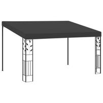 Prie sienos montuojama pavėsinė, 4x3x2.5 m, juoda