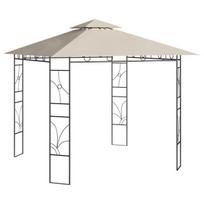 vidaXL Pavėsinė, kreminės spalvos, 3x3x2,7m, 160g/m²
