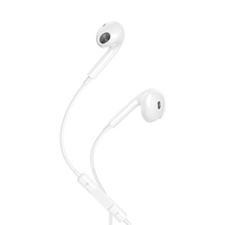 usb c laidines ausines - maXlife MXEP-04 White (Baltos) - 1 nuotrauka