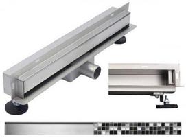 duso nutekejimas - Dušo latakas Mexen 2in1 Flat Wall, 80 cm - 1 nuotrauka