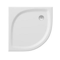 duso padeklai 80x80 ravak - Lietas dušo padėklas Ravak Elipso Pro Flat, 80 baltas - 2 nuotrauka