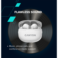 bt ausines - Canyon TWS-8 White (Baltos) - 6 nuotrauka