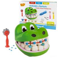 tesla zaislas - Smily Play Crocodile At The Dentist, balta/žalia - 2 nuotrauka