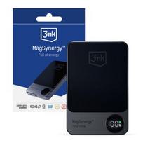 powerbank magsafe - 3MK MagSynergy QI wireless, 10000 mAh, juoda - 1 nuotrauka