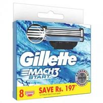 Skustuvų galvutės Gillette Mach3 Start vyrams, 8 vnt