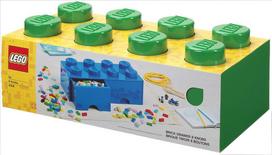 l lego - Daiktadėžė LEGO® Storage Brick Drawer 8 40061734, 12 l, žalia, 25 x 50 x 18 cm - 2 nuotrauka