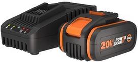 Worx WA3604, 20 V, li-ion, 4000 mAh
