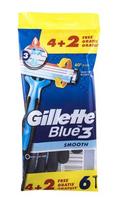 Gillette Blue3 Smooth Disposable, 6 vnt.