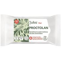 hemorojus - Tualetinis popierius sergantiems hemorojumi Luba Med Protectolan, 50 vnt. - 1 nuotrauka